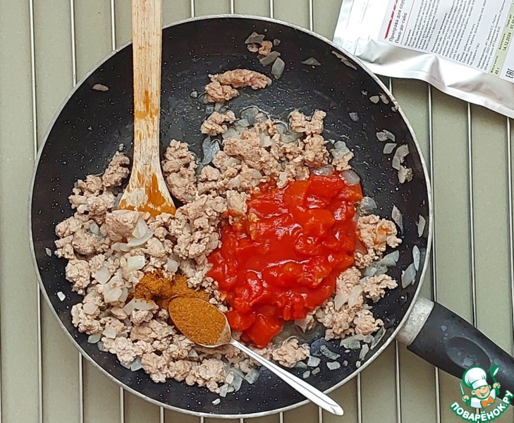 Запеченная кукуруза с фаршем индейки "Мексика"