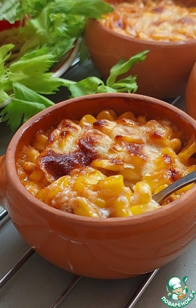 Запеченная кукуруза с фаршем индейки "Мексика"