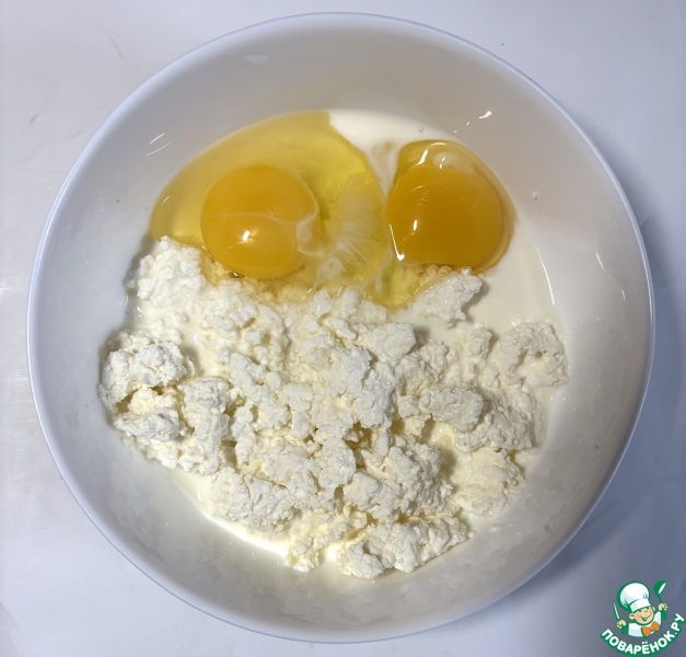 Запеканка с брокколи и творогом